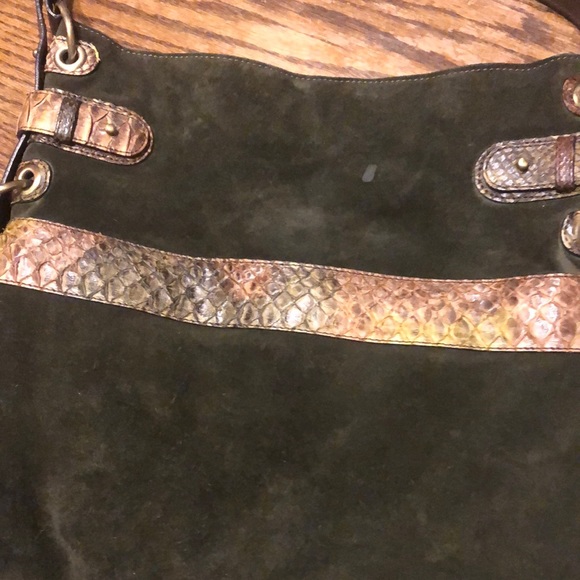 RARE Ghurka Italian leather python hobo bag - Picture 16 of 16